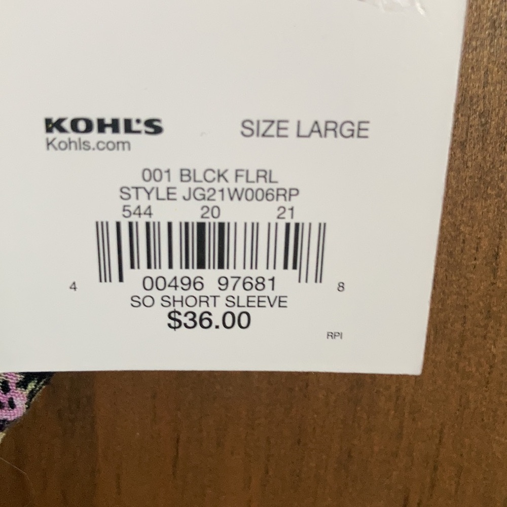 3/$24 SO top floral print cinch front short sleeve crop top boho casual  L jr - Picture 9 of 15